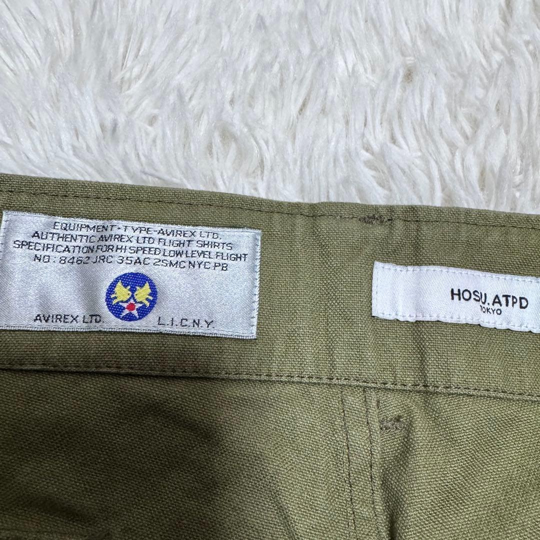 AVIREX HOSU ホス コラボ 手刺繍 ベイカーパンツ ミリタリー XL