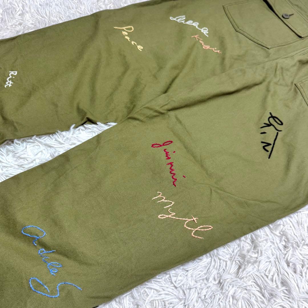 AVIREX HOSU ホス コラボ 手刺繍 ベイカーパンツ ミリタリー XL