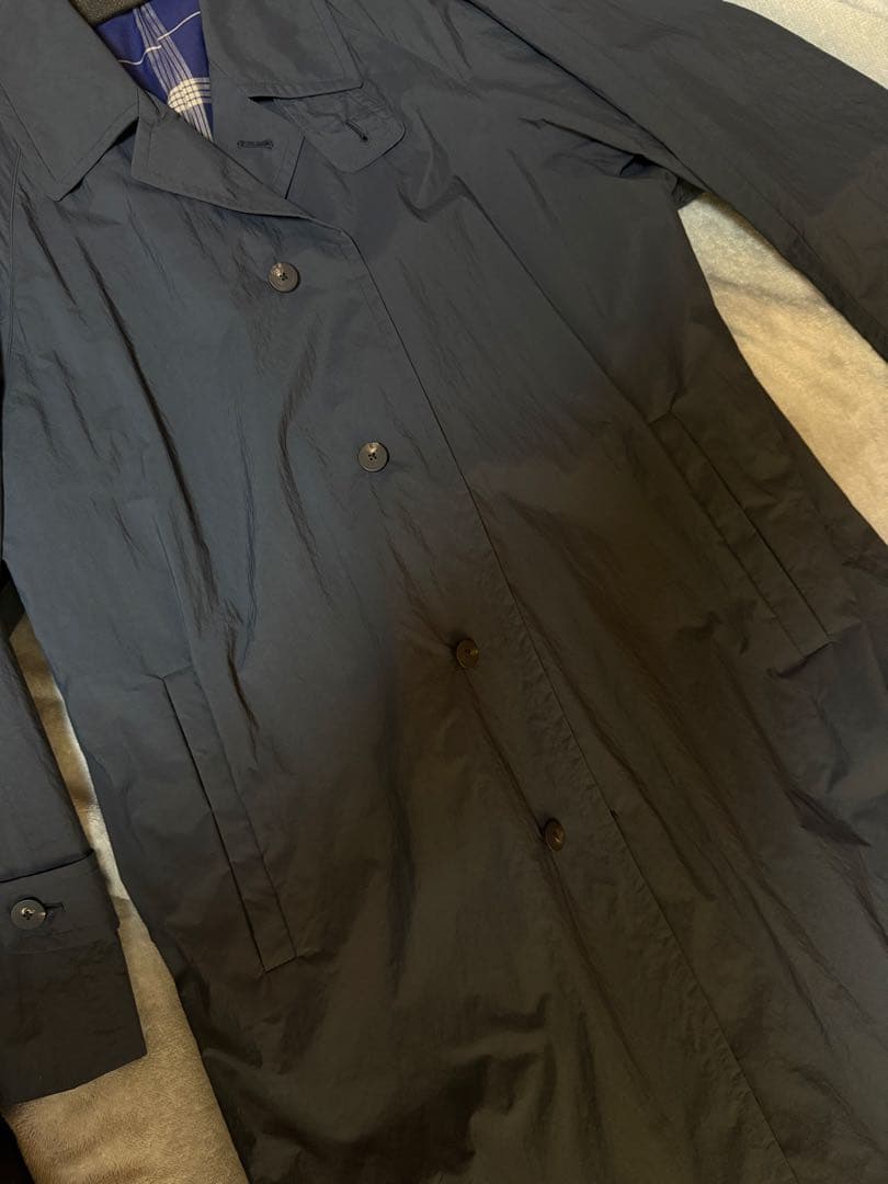 【UNITED ARROWS】 ナイロン マックコート 2024SS ネイビー