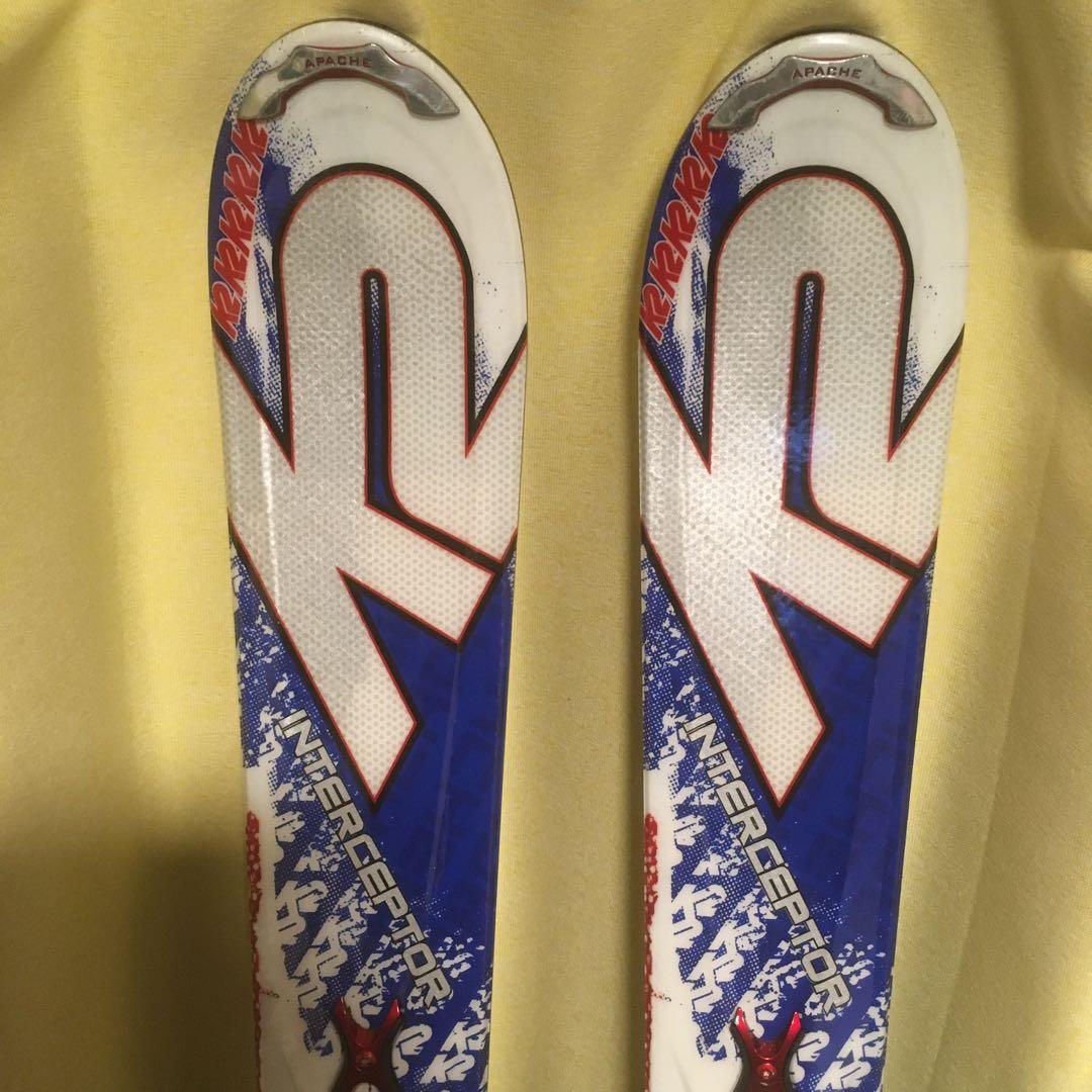 k2 スキー板　170cm 美品 ビンディング付き　カービングスキー