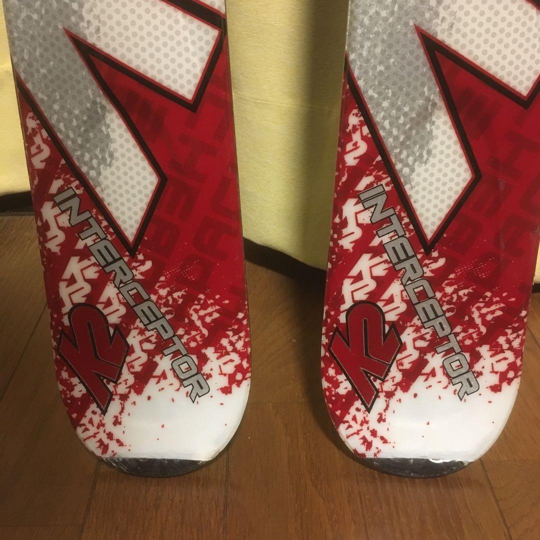 k2 スキー板　170cm 美品 ビンディング付き　カービングスキー