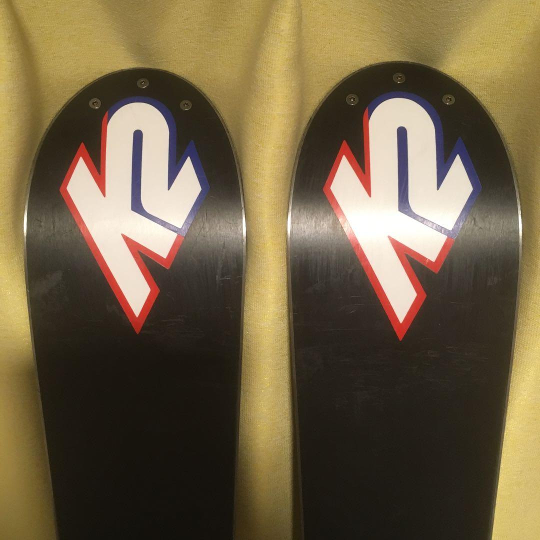 k2 スキー板　170cm 美品 ビンディング付き　カービングスキー