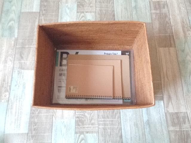 2種類セット●A4＆B4長方形ケース●無地●アタ●バリ島●1021●大きめタイプ