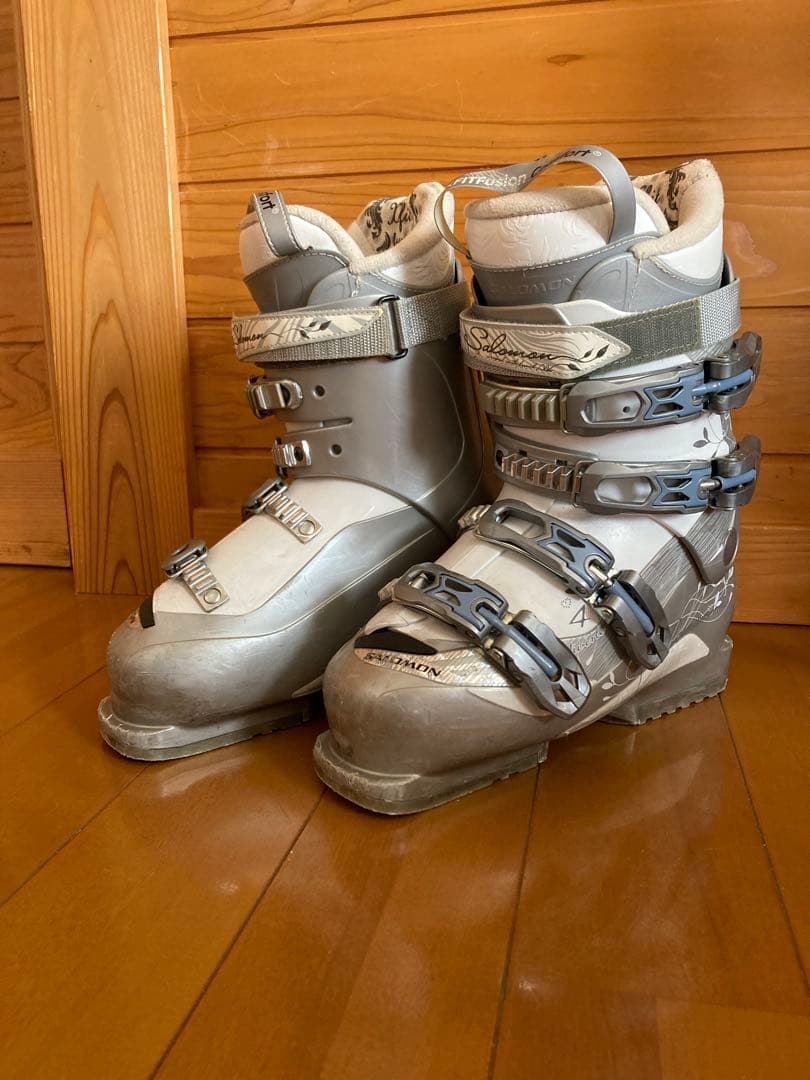 スキーセット SALOMONスキー靴 24センチ ZUMAスキー板159センチ