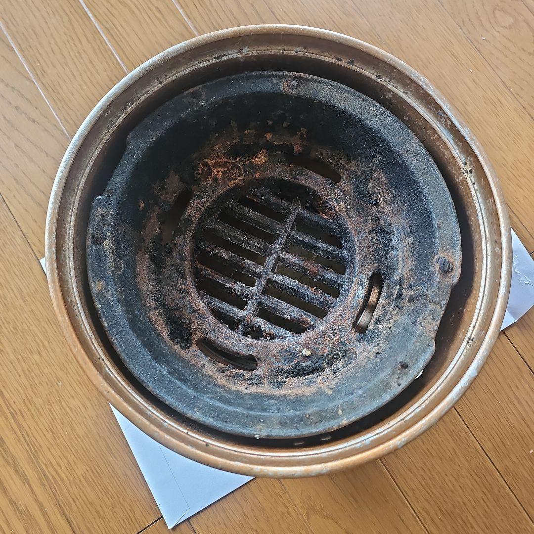 銅製 七輪 炭火焼き用