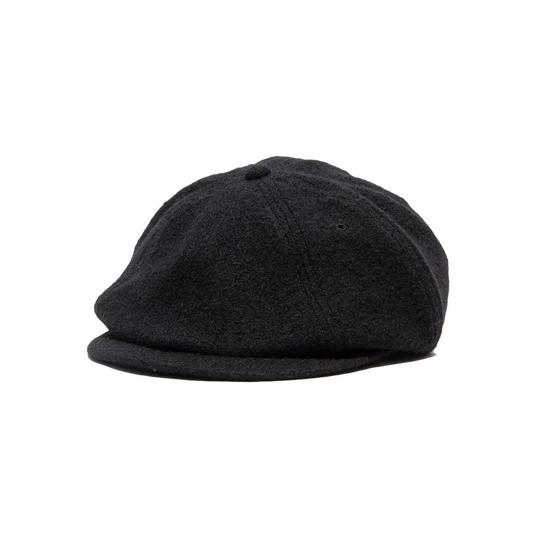 帽子 WOOL WASHED HUNTING - Black D-00979
