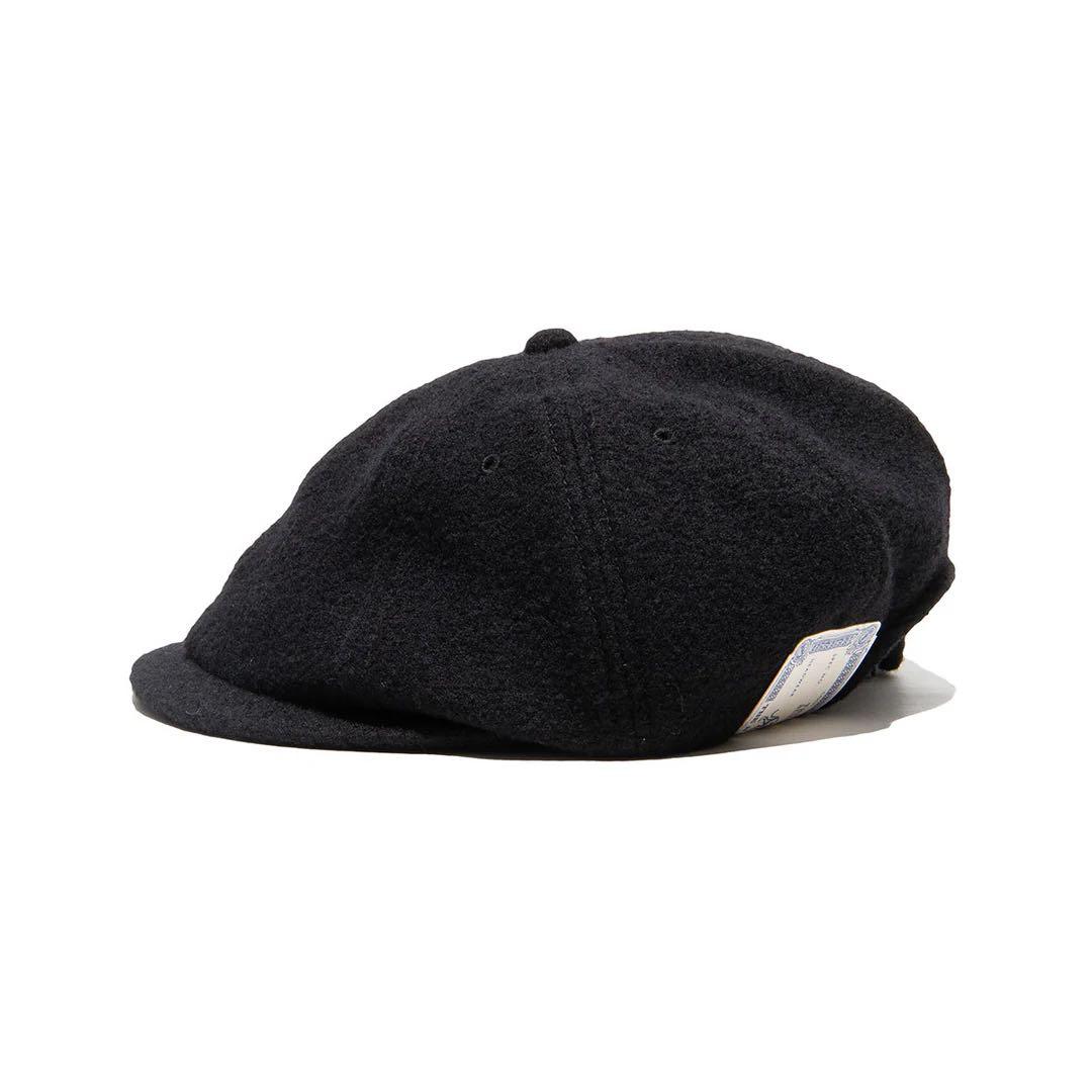 帽子 WOOL WASHED HUNTING - Black D-00979