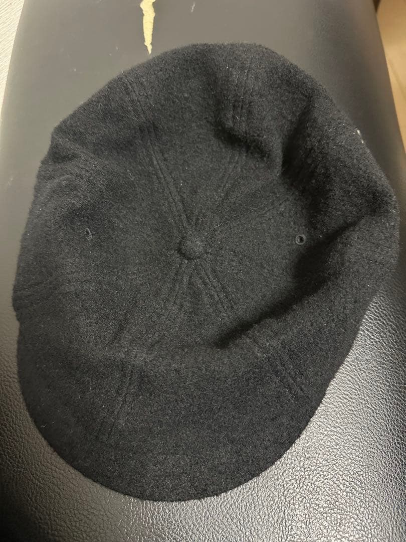 帽子 WOOL WASHED HUNTING - Black D-00979