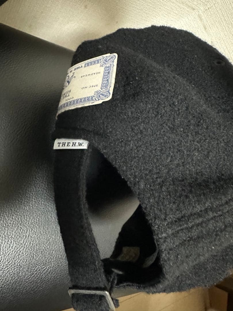 帽子 WOOL WASHED HUNTING - Black D-00979