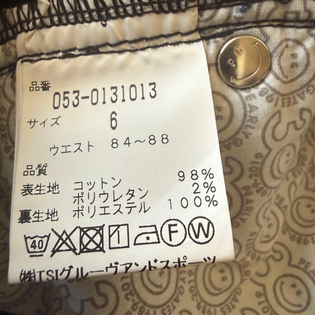 裏起毛　防寒　秋冬　パーリーゲイツ　パンツ　XL〜XXL相当 千鳥格子　黒　白