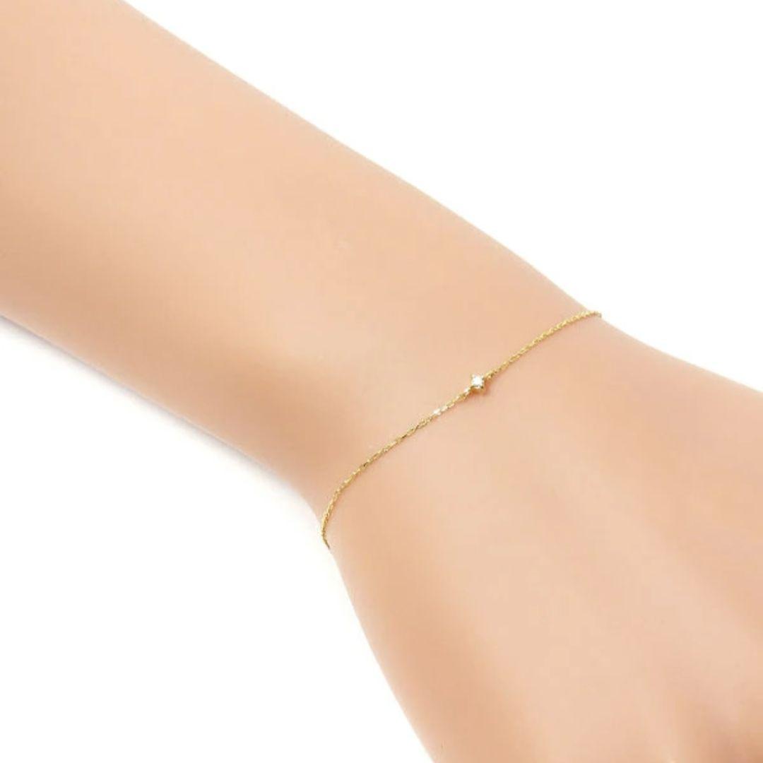 ete k18 ダイヤモンド　ブレスレット　0.014ct