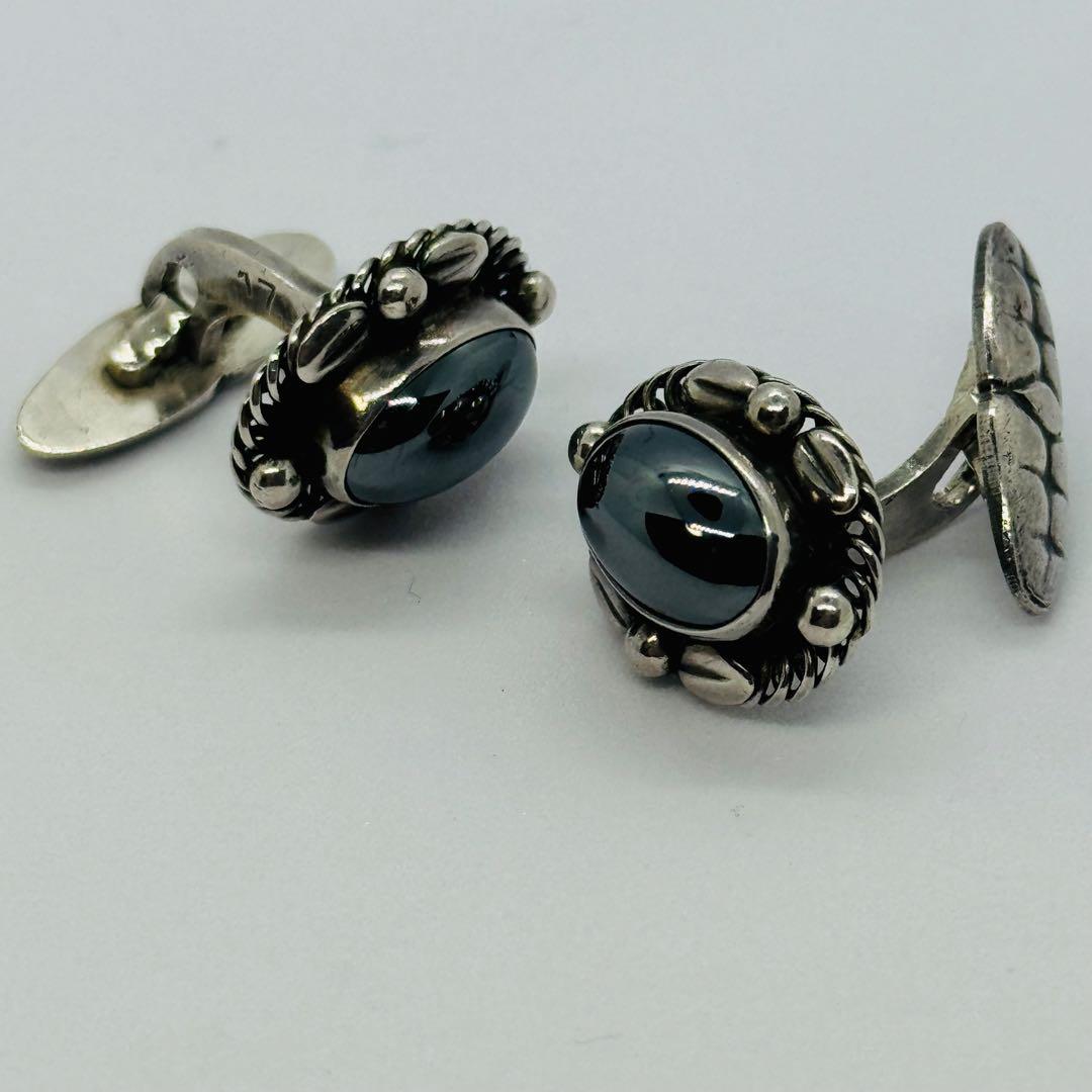 ジョージジェンセン カフス ヘマタイト 17 SV925 シルバー スーツ