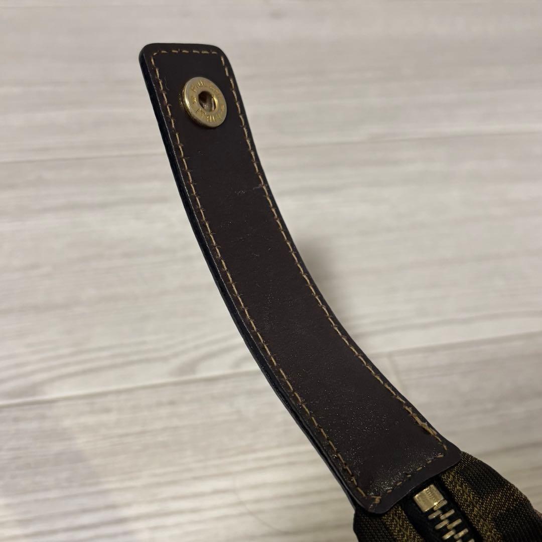 極美品　FENDI フェンディ　バニティバッグ　ポーチ　ズッカ　ヴィンテージ