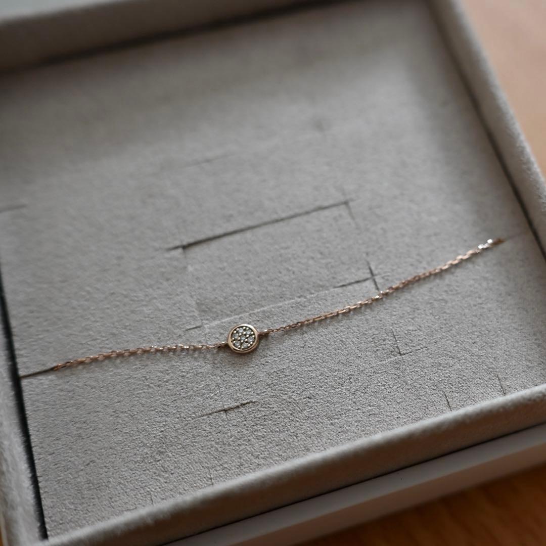 【ete】K10 ブリリアント ダイヤモンド ブレスレット