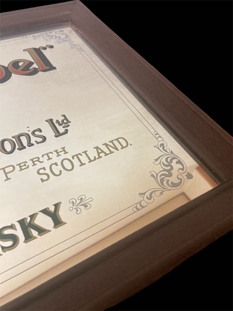 White Label スコッチウイスキー パブミラー