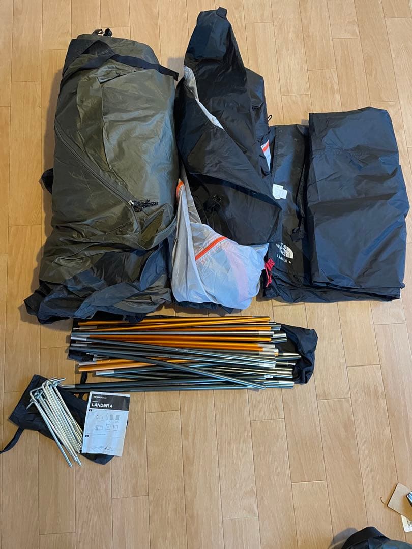 THE NORTH FACE LANDER 4 テント　フットプリント付き