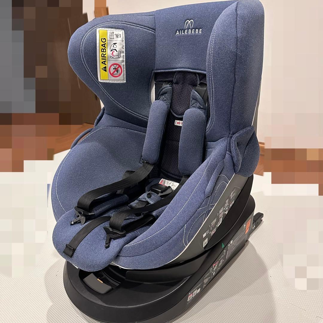 エールべべ クルット4 Oui2 デニムブルー チャイルドシート - メルカリ