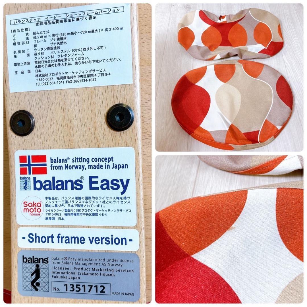 バランスラボ バランスチェア バランスイージー レッド ショートフレーム 美品6