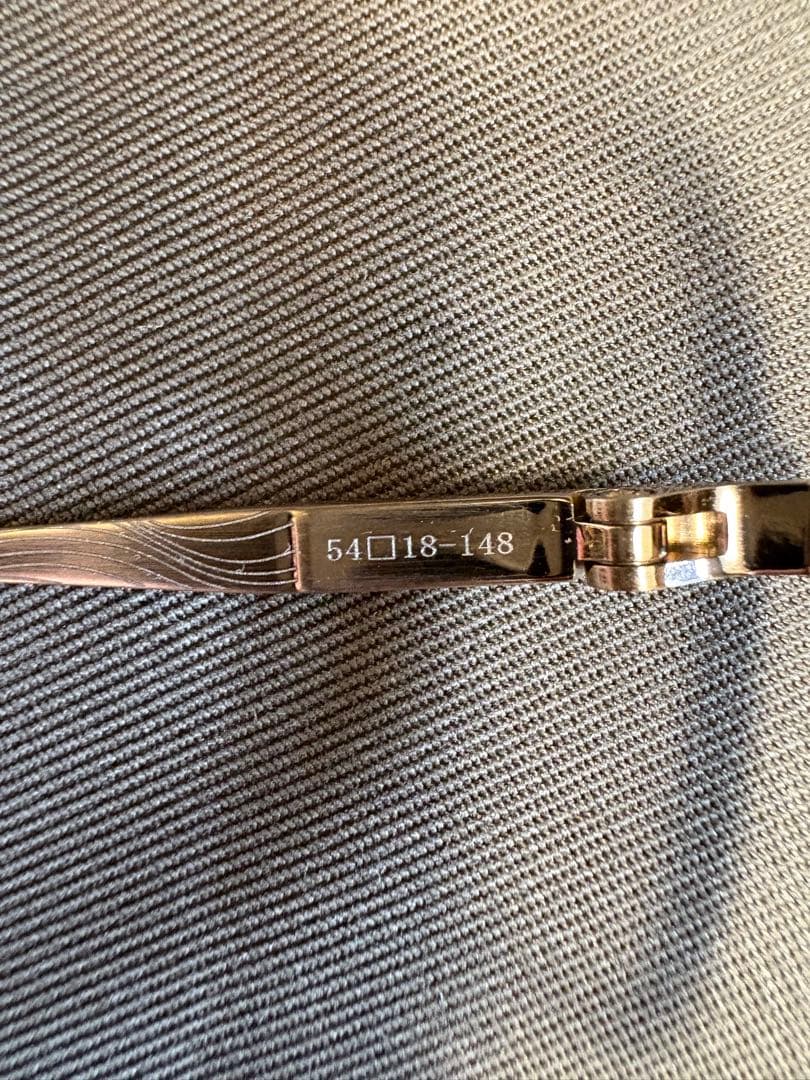 極上美品　金子眼鏡KM-93 メガネ BWG フルチタン