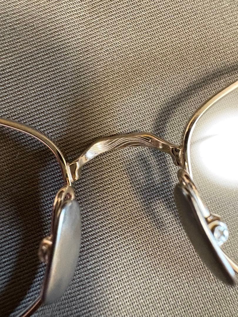 極上美品　金子眼鏡KM-93 メガネ BWG フルチタン
