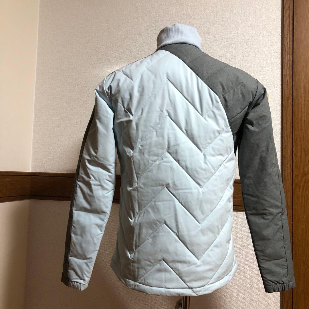 デサントゴルフ ミックスストレッチ切り替えグリーンダウンジャケット Mサイズ