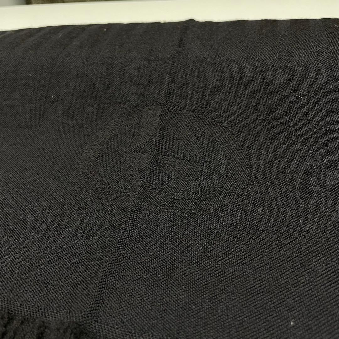 古*割様 GUCCI ブラック マフラー フリンジ付き