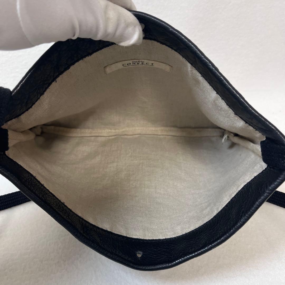 nest Robe CONFLICT 黒 レザー ショルダーバッグ