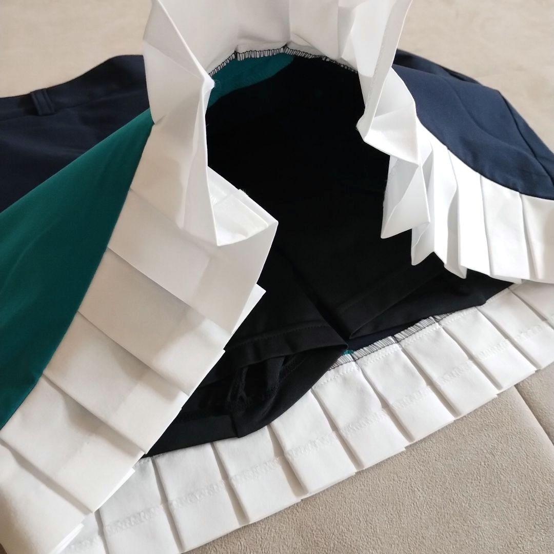 新品♥人気 テーラーメイド セットアップ モックネック シャツ スカート L 春