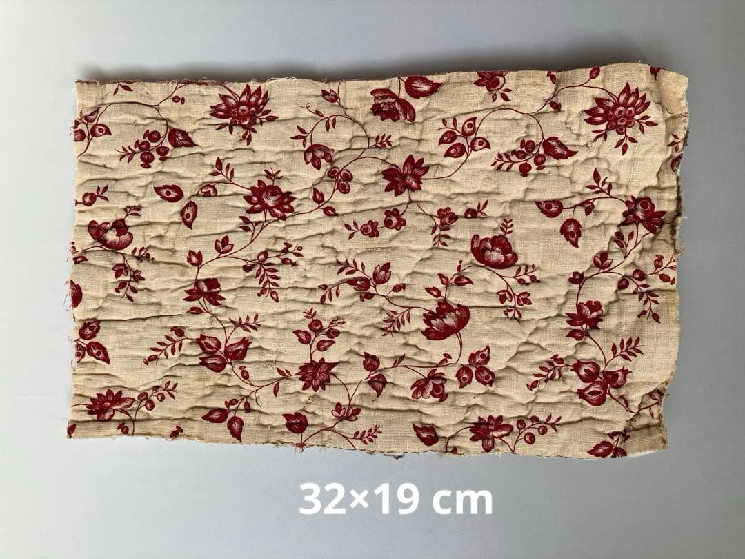 貴重　18世紀　オベルカンフ　ジュイ更紗　ハギレ5枚組　フランス　アンティーク