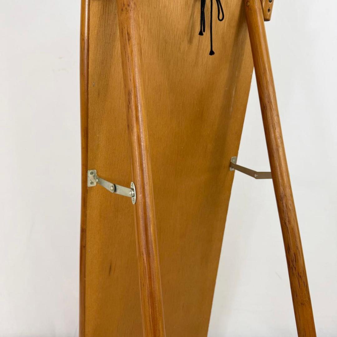 【希少】70〜80s BLUASTRA アンティークミラー　籐　25826-4