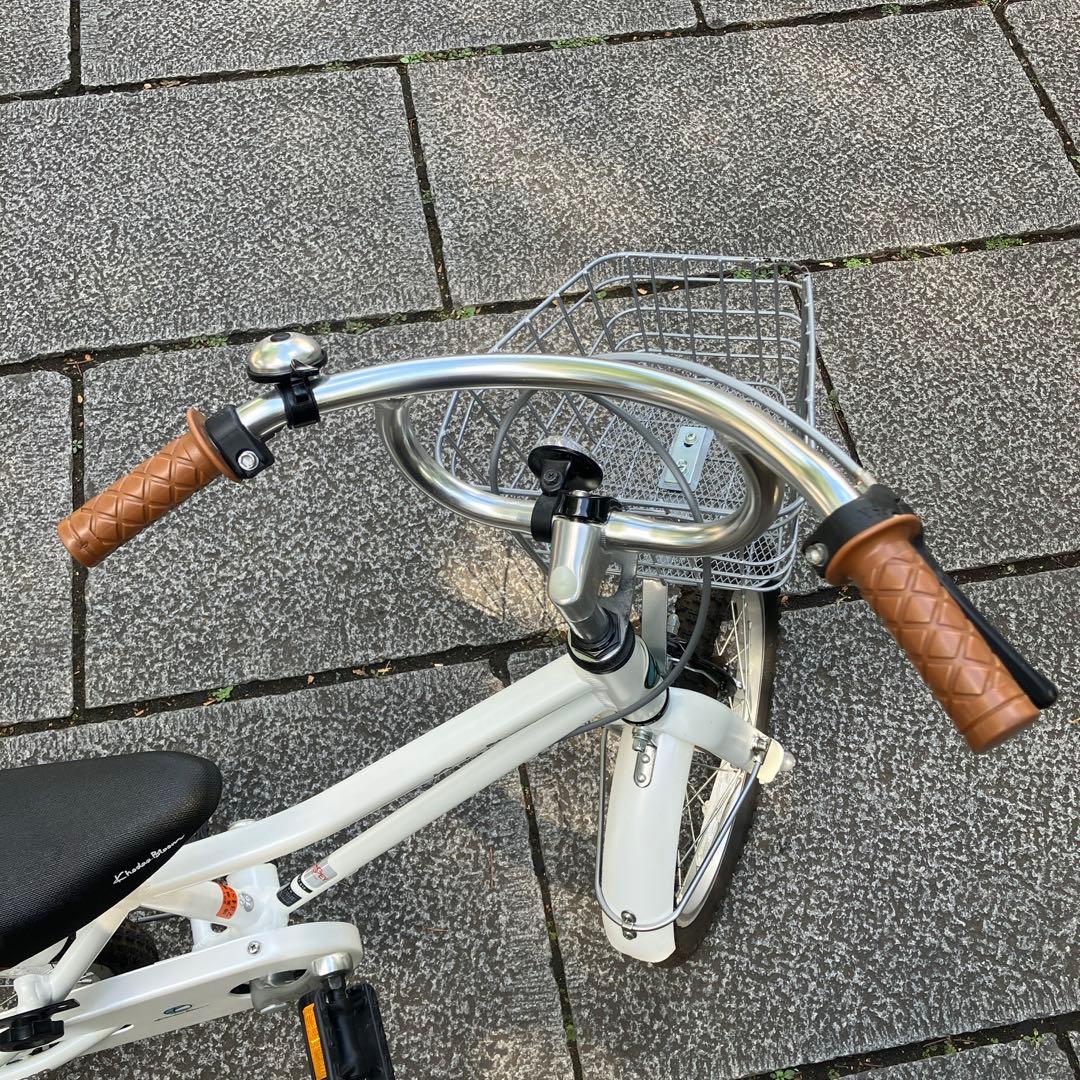 【美品、直接受け渡し】KhodaaBloom 16インチ ホワイト+補助輪