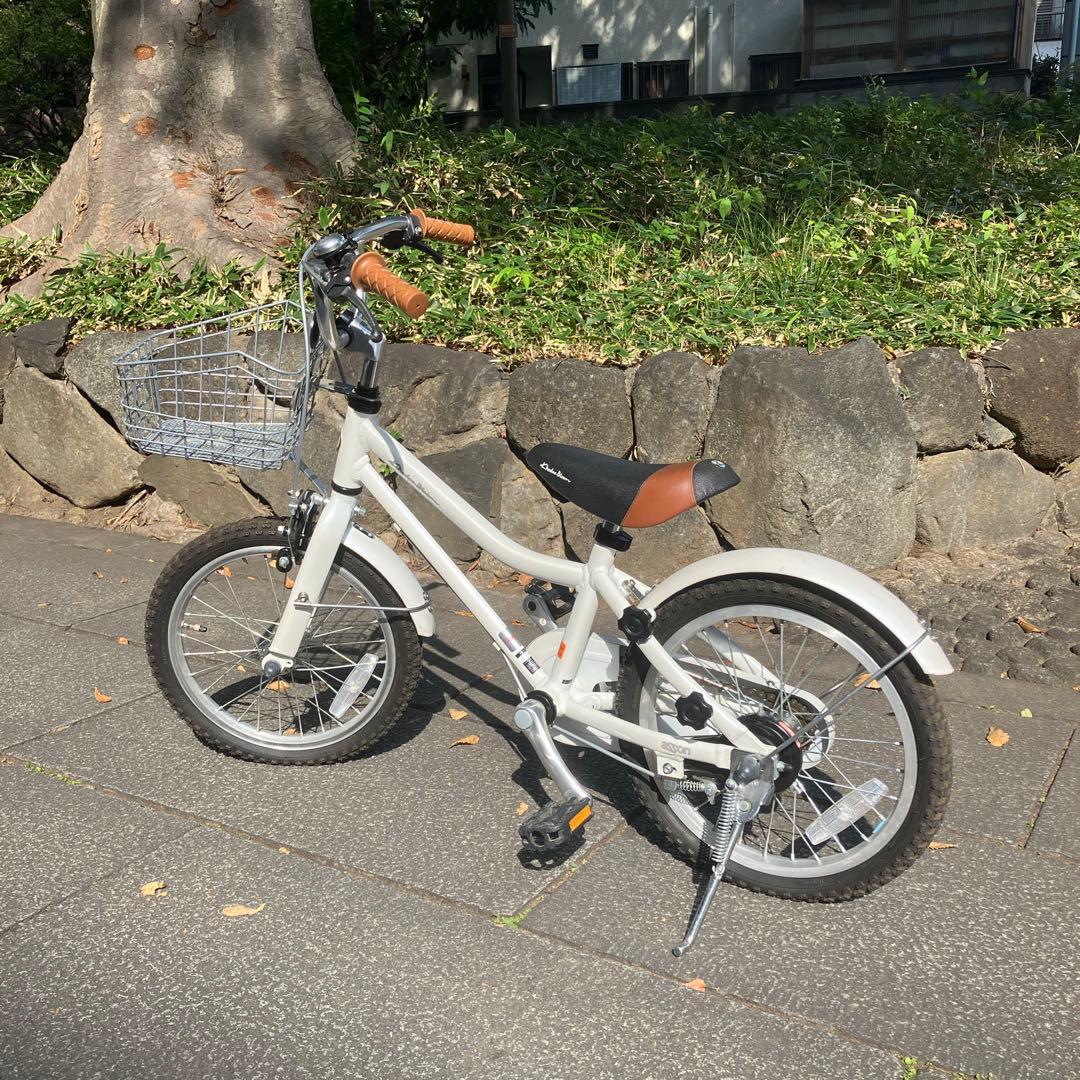 【美品、直接受け渡し】KhodaaBloom 16インチ ホワイト+補助輪