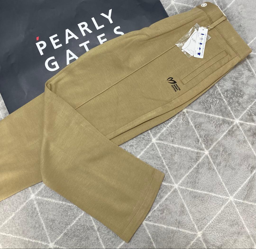 新品 パーリーゲイツ マスターバニー ソリストヒート ツイルパンツ(5)サイズL