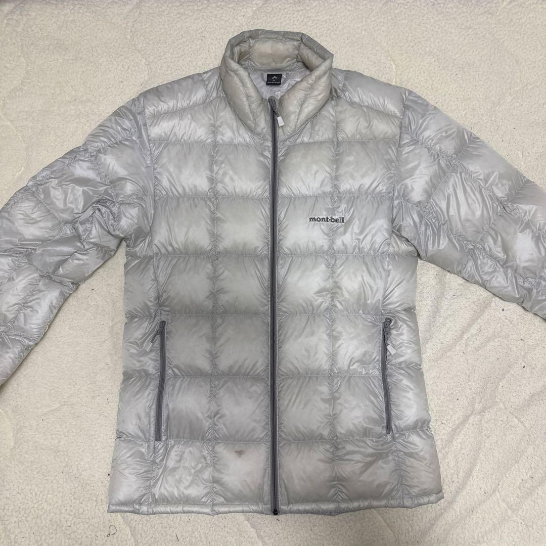 説明欄必読 モンベルmont-bellスペリオダウンジャケット ライトグレー