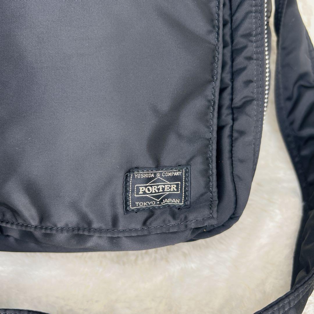 美品✨PORTER タンカー ショルダーバッグ (XL) ブラック ２層式 拡張
