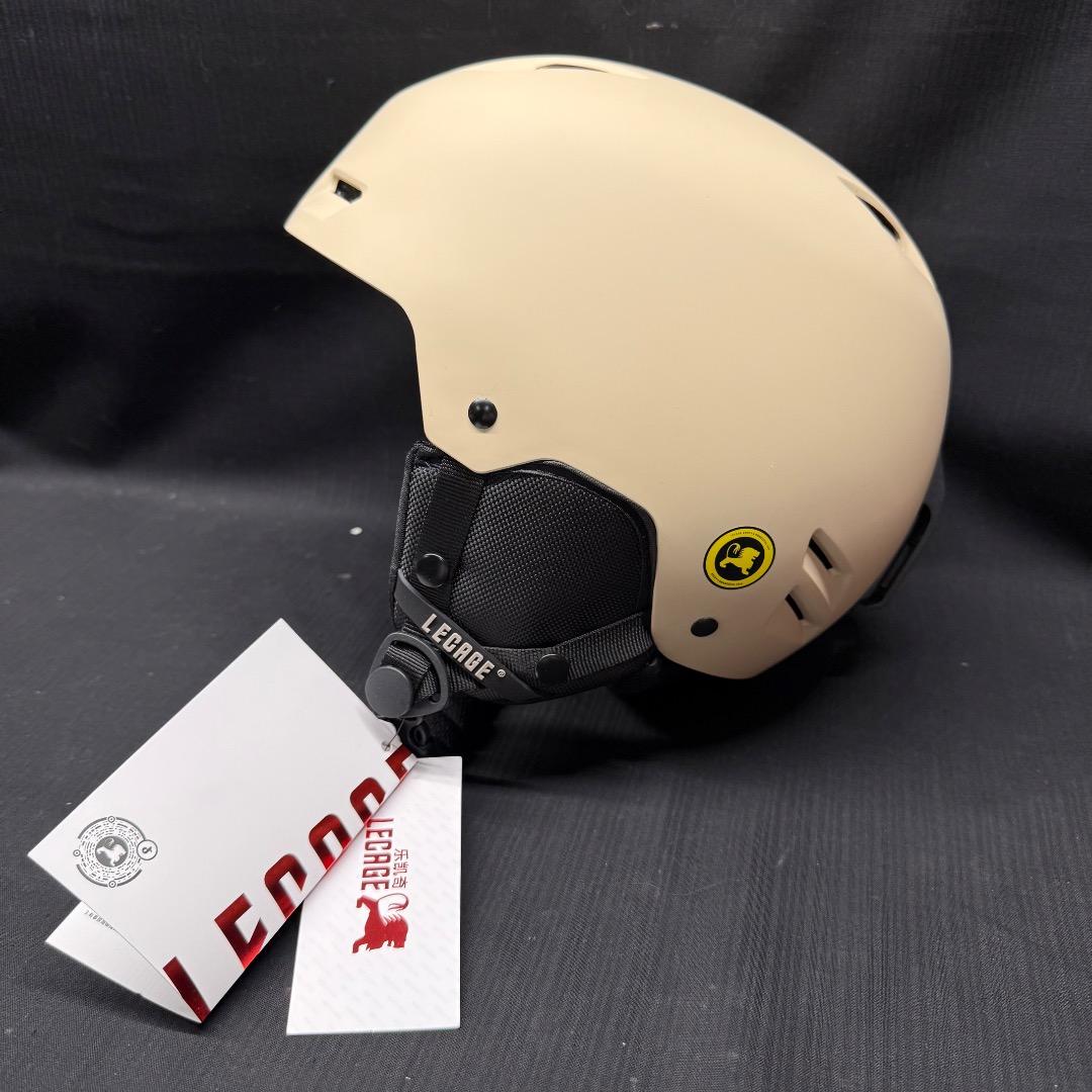 ⬜︎Bi1001 未使用タグ付　LECAGE ベージュ　L ヘルメット