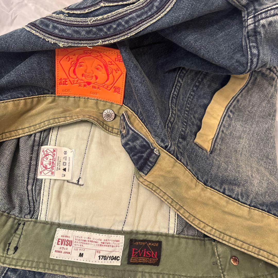 マスタングSP　エヴィスEVISU Gジャン デニムジャケットＭサイズ