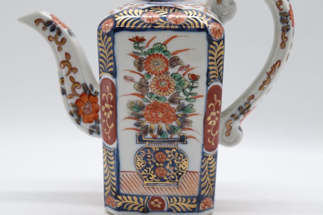 江戸　伊万里錦絵　水注　大明成化年製　送料込み250901