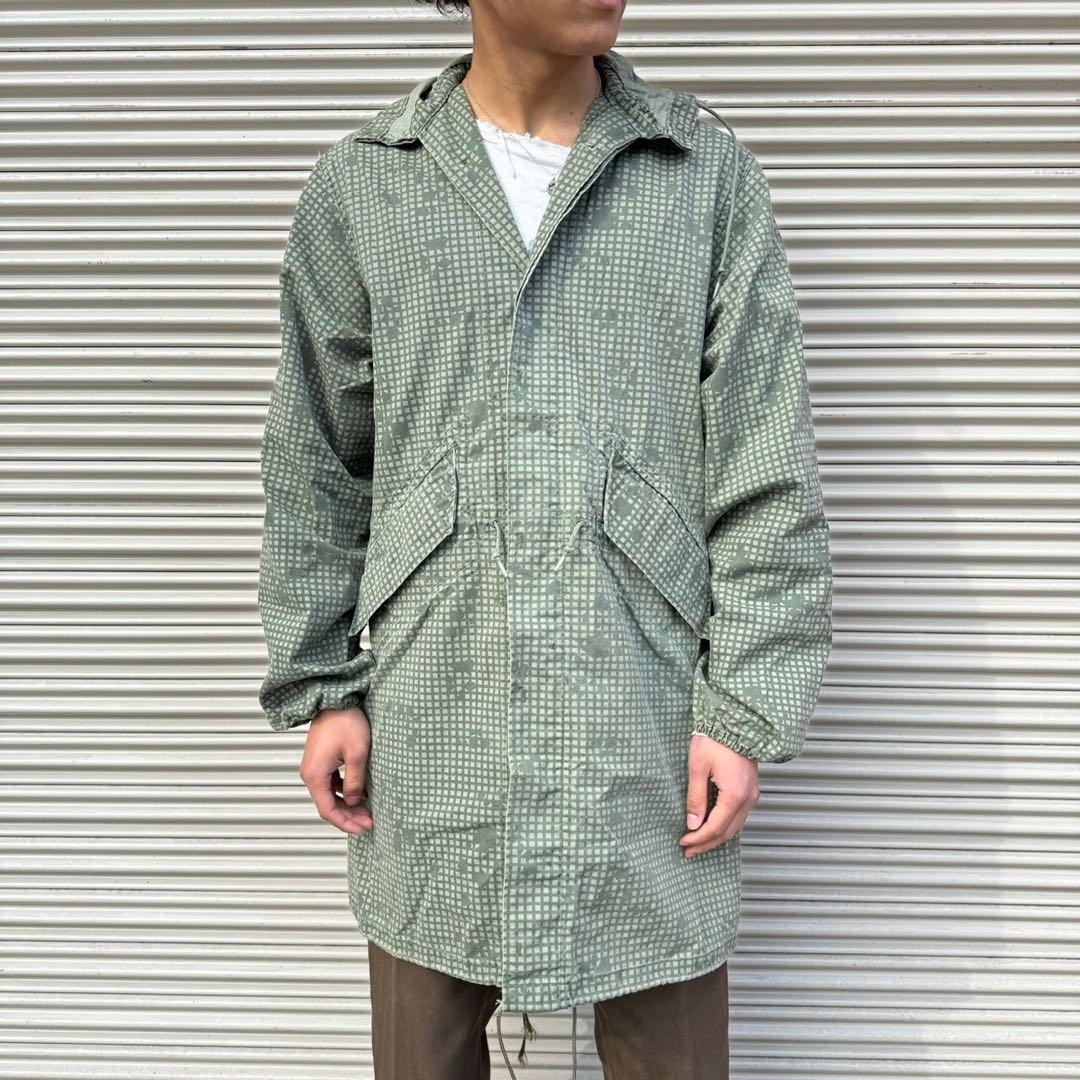 80s USArmy 米軍 実物 デザートナイトカモ 迷彩 モッズコート - メルカリ