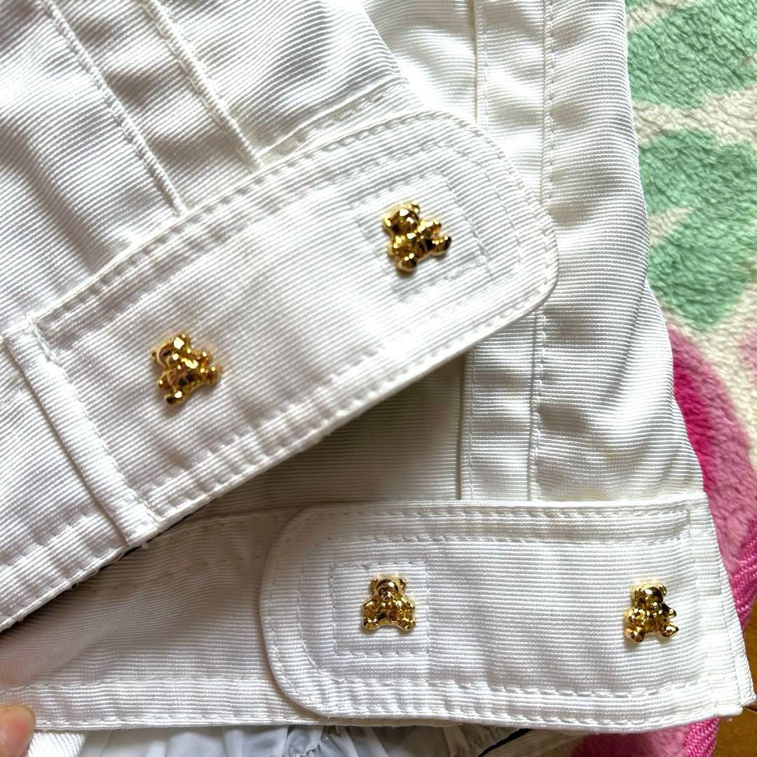 MサイズELLESSE ホワイトオーバーオールスキーウェア