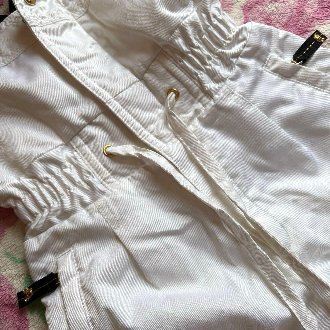 MサイズELLESSE ホワイトオーバーオールスキーウェア