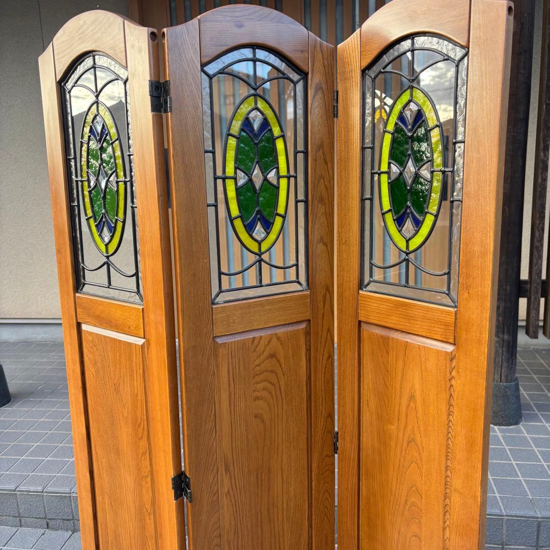 希少】ステンドグラス パーテーション 衝立 間仕切り - メルカリ