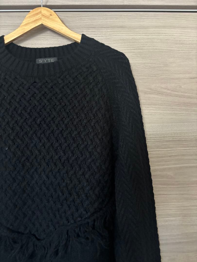 S’YTE サイト　ヨウジヤマモト　ニット　ブラック　変形