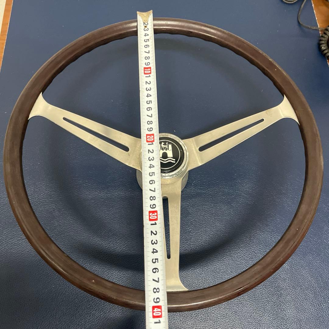 希少 VW フォルクスワーゲンウッドステアリング40cmウォルフスブルク