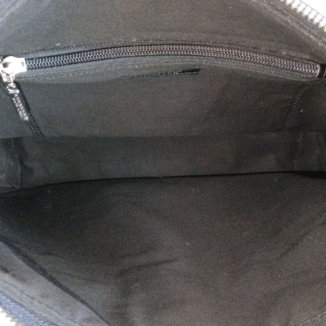 バーバリーブラックレーベルネイビーキャンバスショルダーバッグ