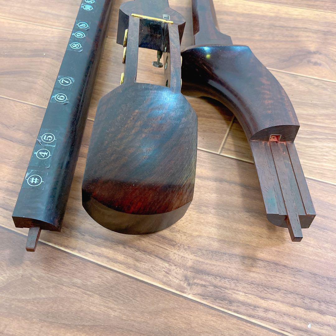 美品】三味線中棹2.7cm 紅木 綾杉胴 金細 二枚溝 東さわり K18|mercari