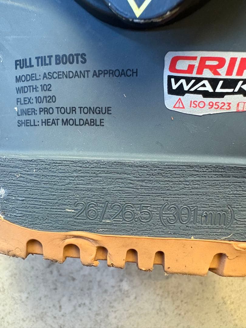 FULL TILT FT スキー用ブーツ グレー/ブラック ソール301