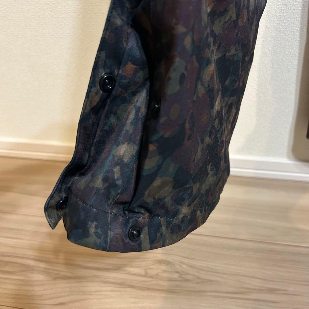 【美品】43DEGREES 迷彩　ビブパンツ　スノーボードウェア