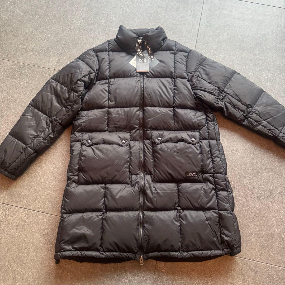 新品　完売品TAION マウンテンパッカブル ボリューム ダウンコート 黒　L