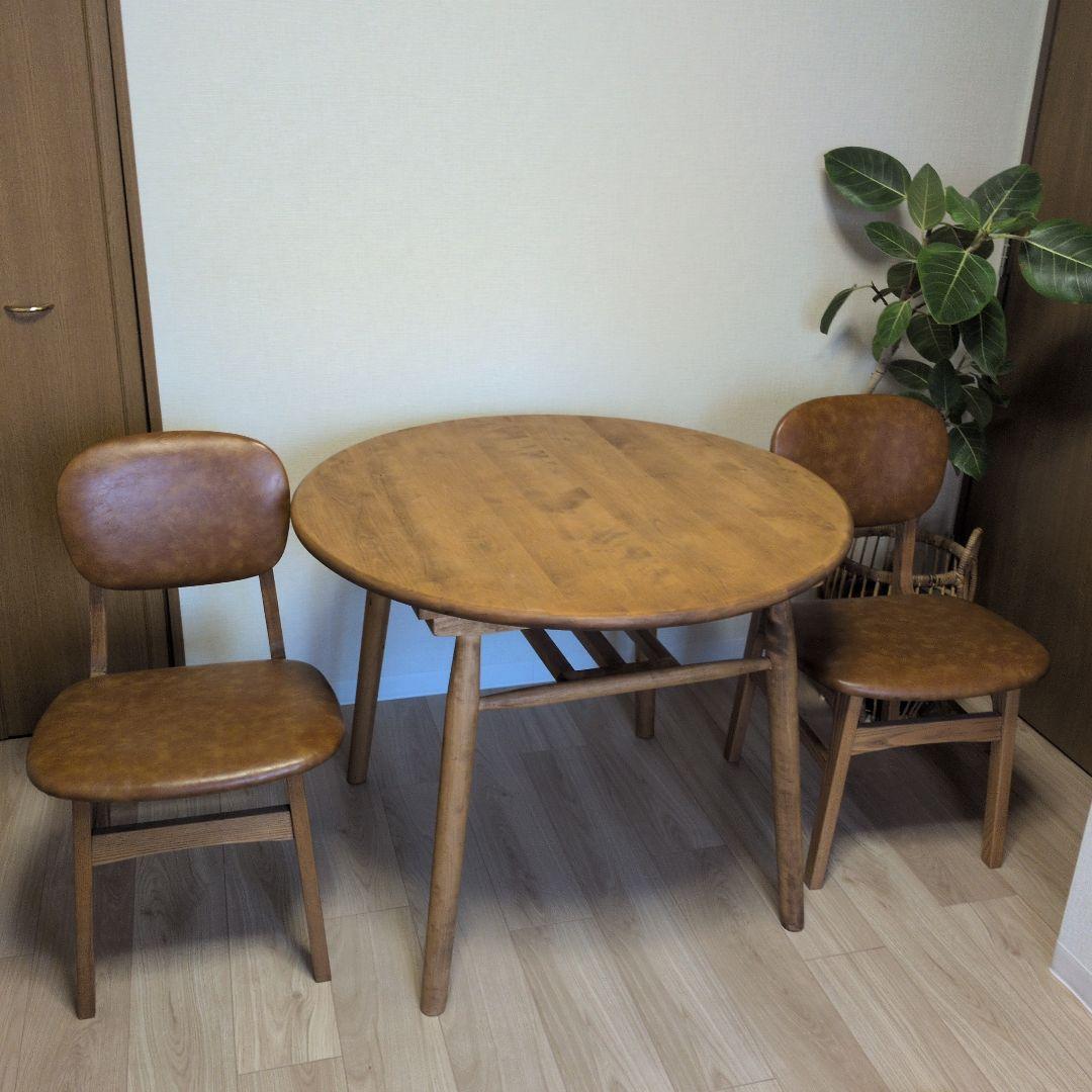 1/26値下げ　関家具　ロジー円形　90cm ダイニングテーブル　椅子は別出品中